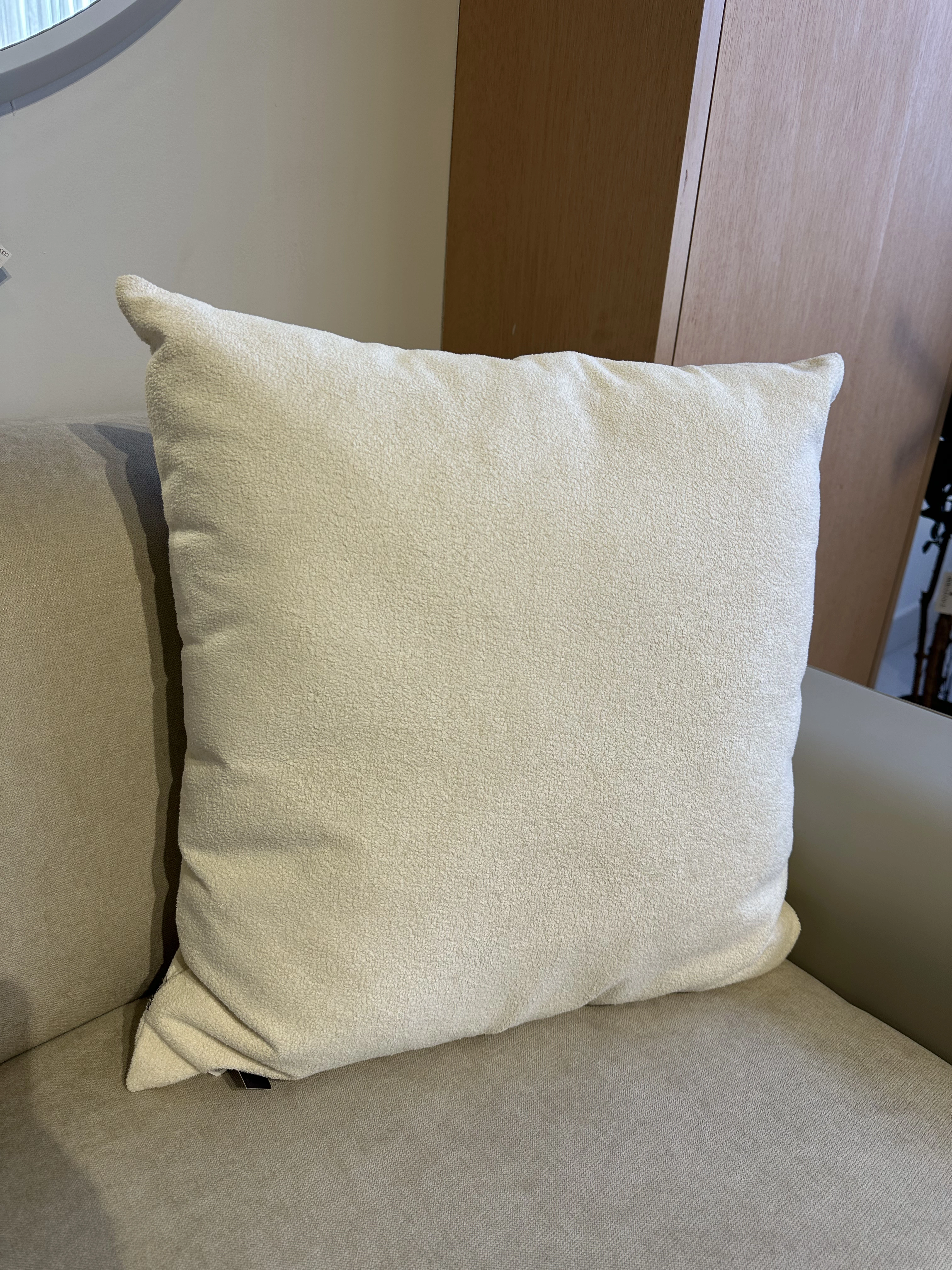 Almohada lisa tela boucle 