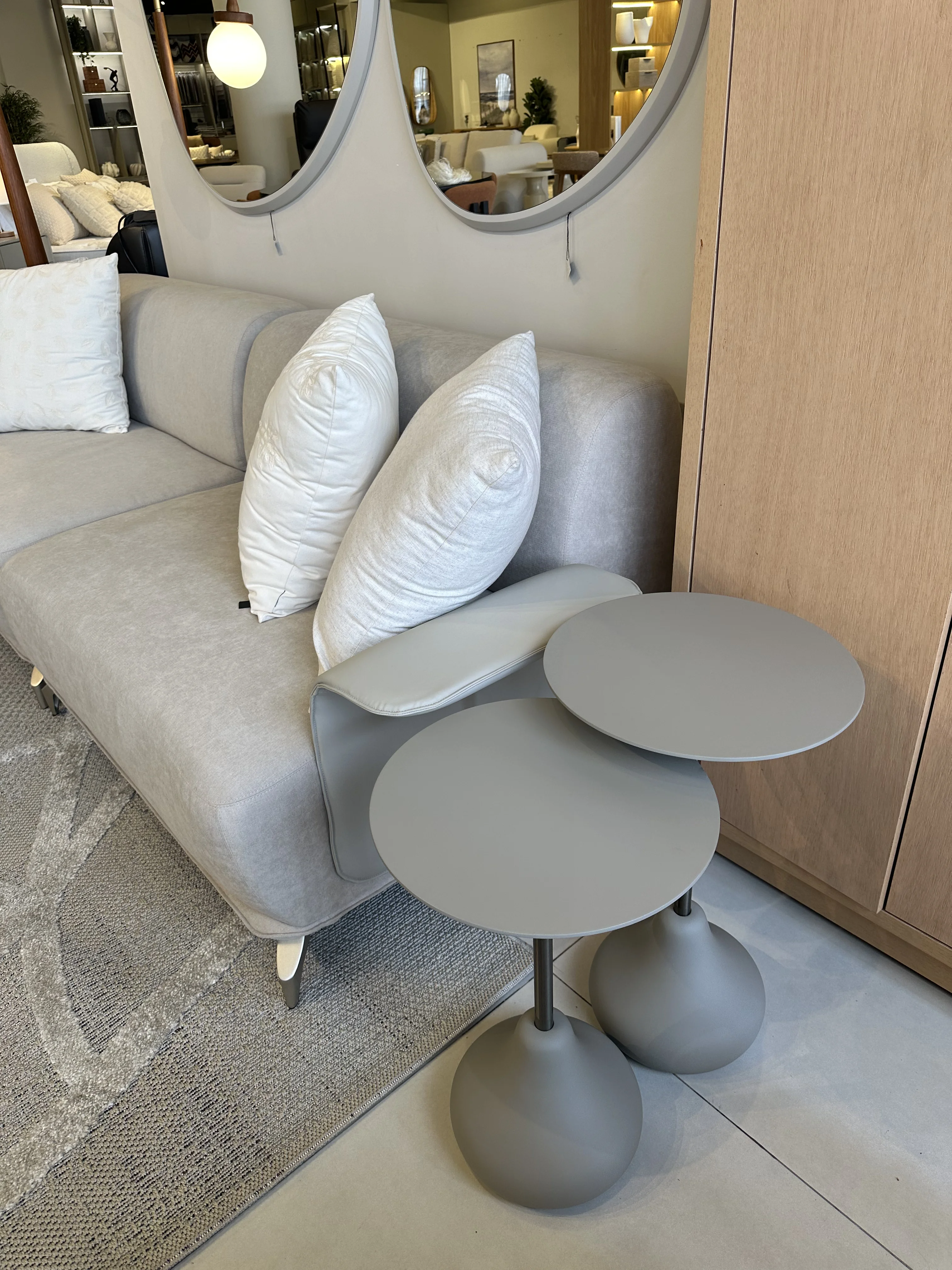 Mesa lateral Shiva  Tapa en madera  Alta/Baja - Vista 2