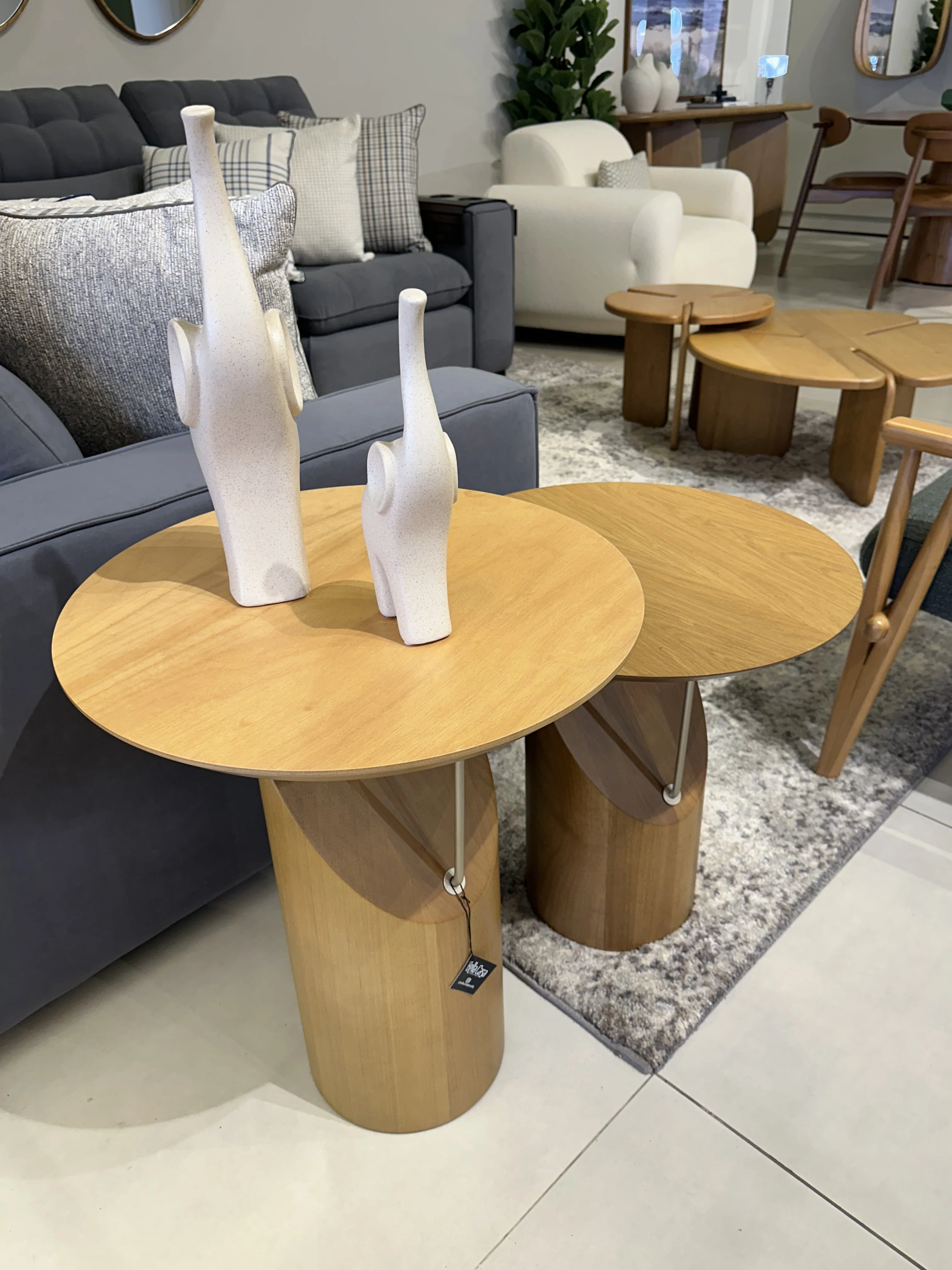 Mesa Lateral Taichi Madera Damasco M/P - Vista 3