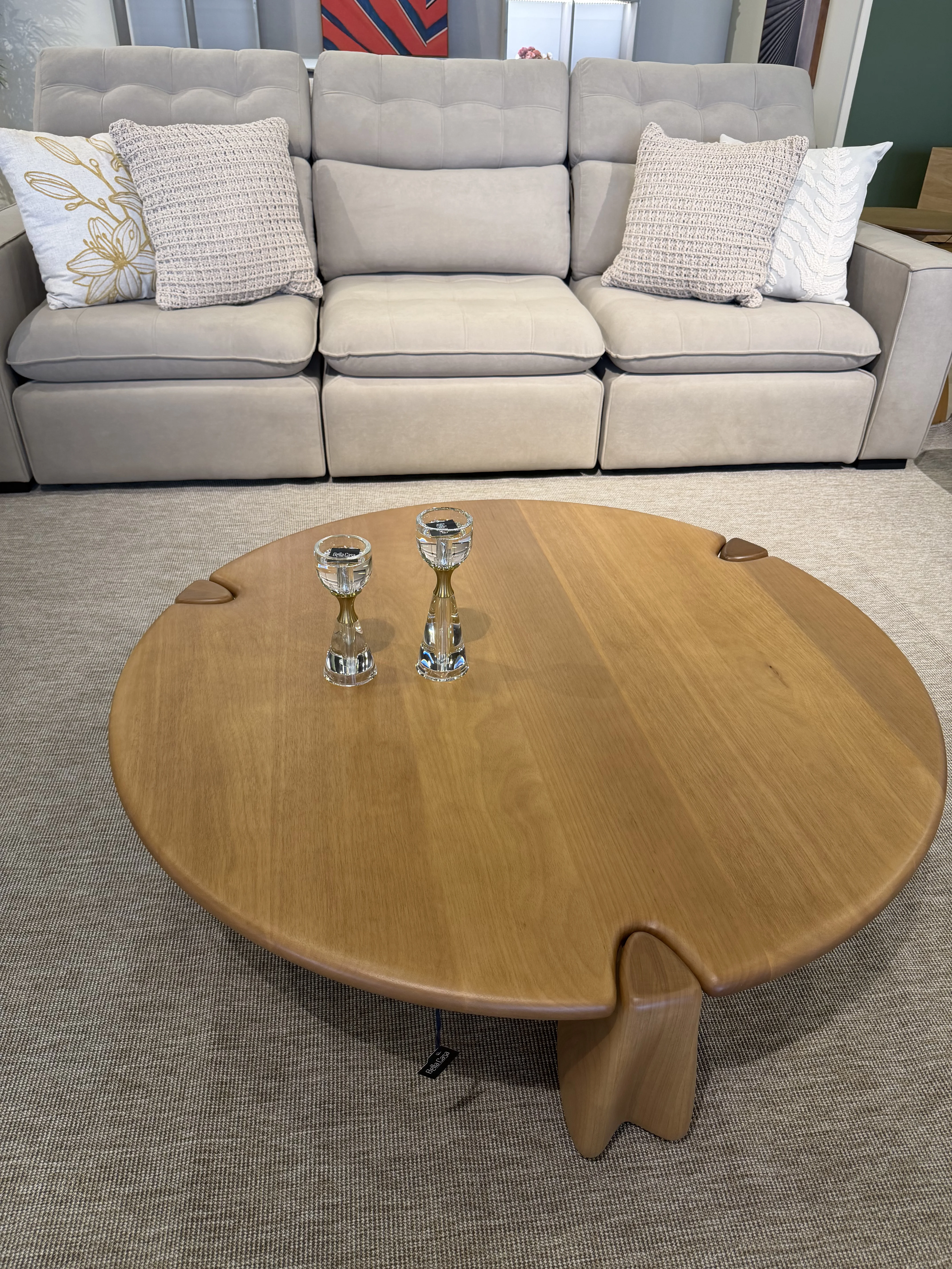 Mesa de centro Duna 1.20 diámetro madera 