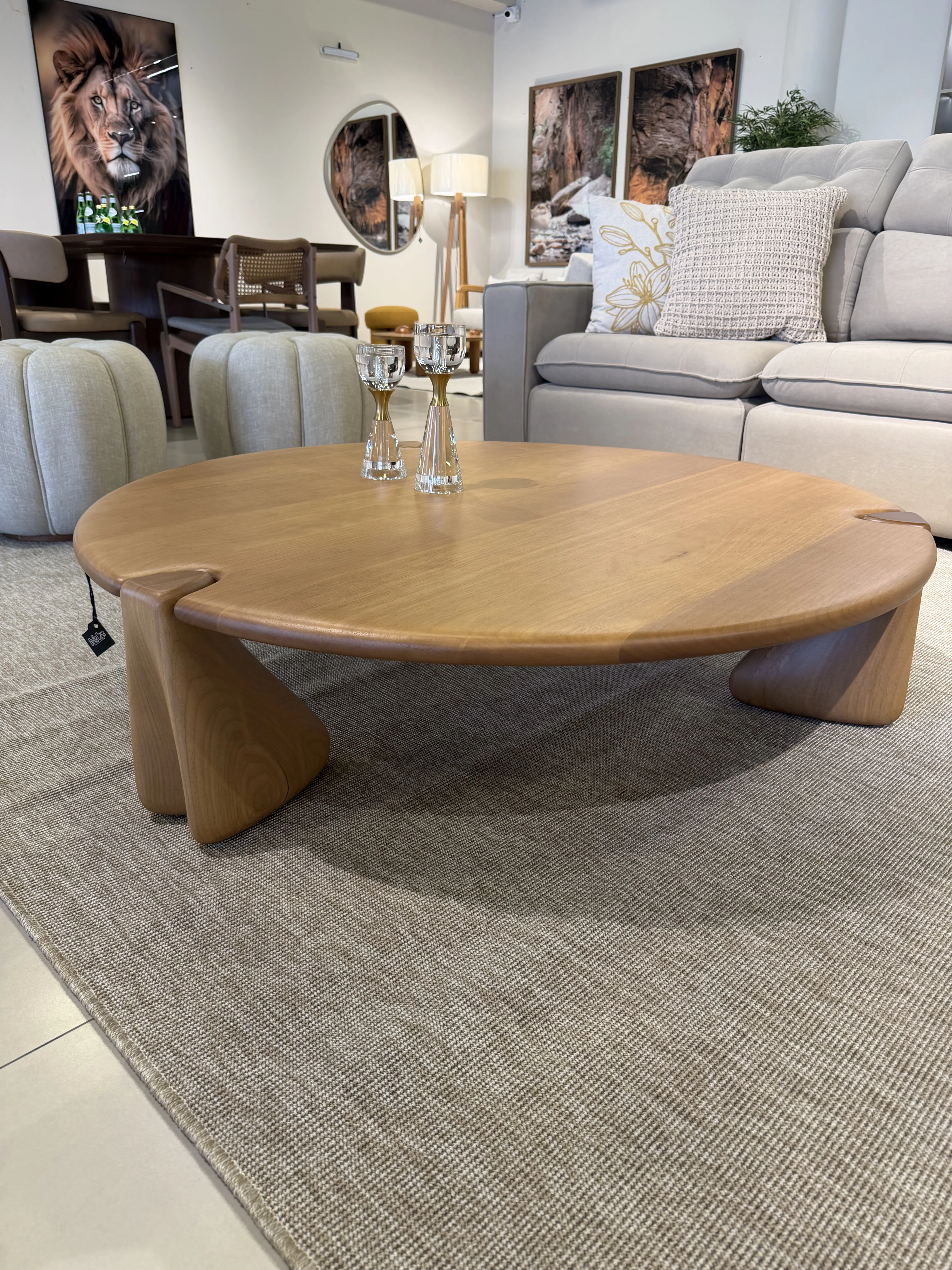 Mesa de centro Duna 1.20 diámetro madera  - Vista 2