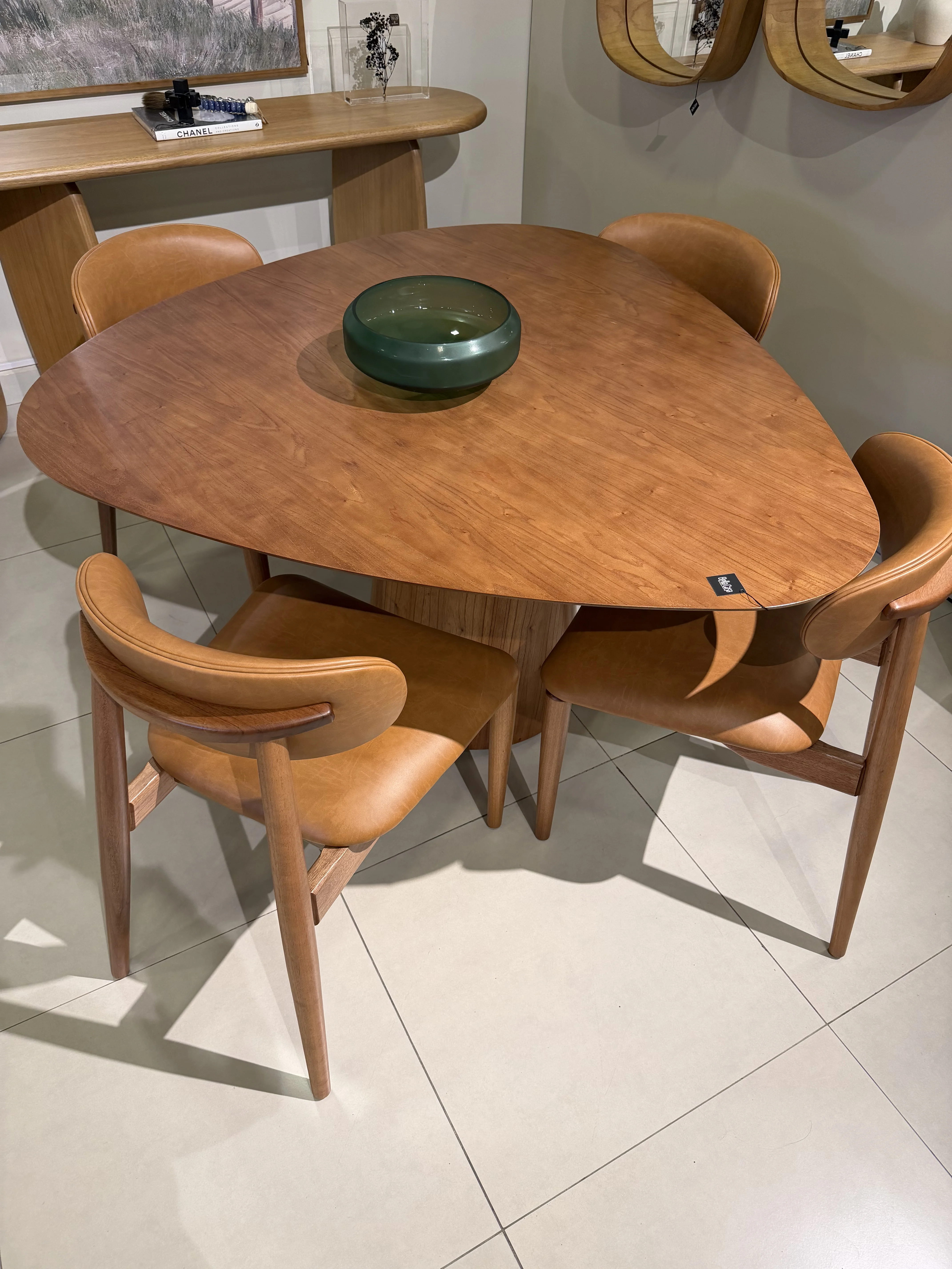 Mesa de comedor orgânica-Madera almendra - Vista 2