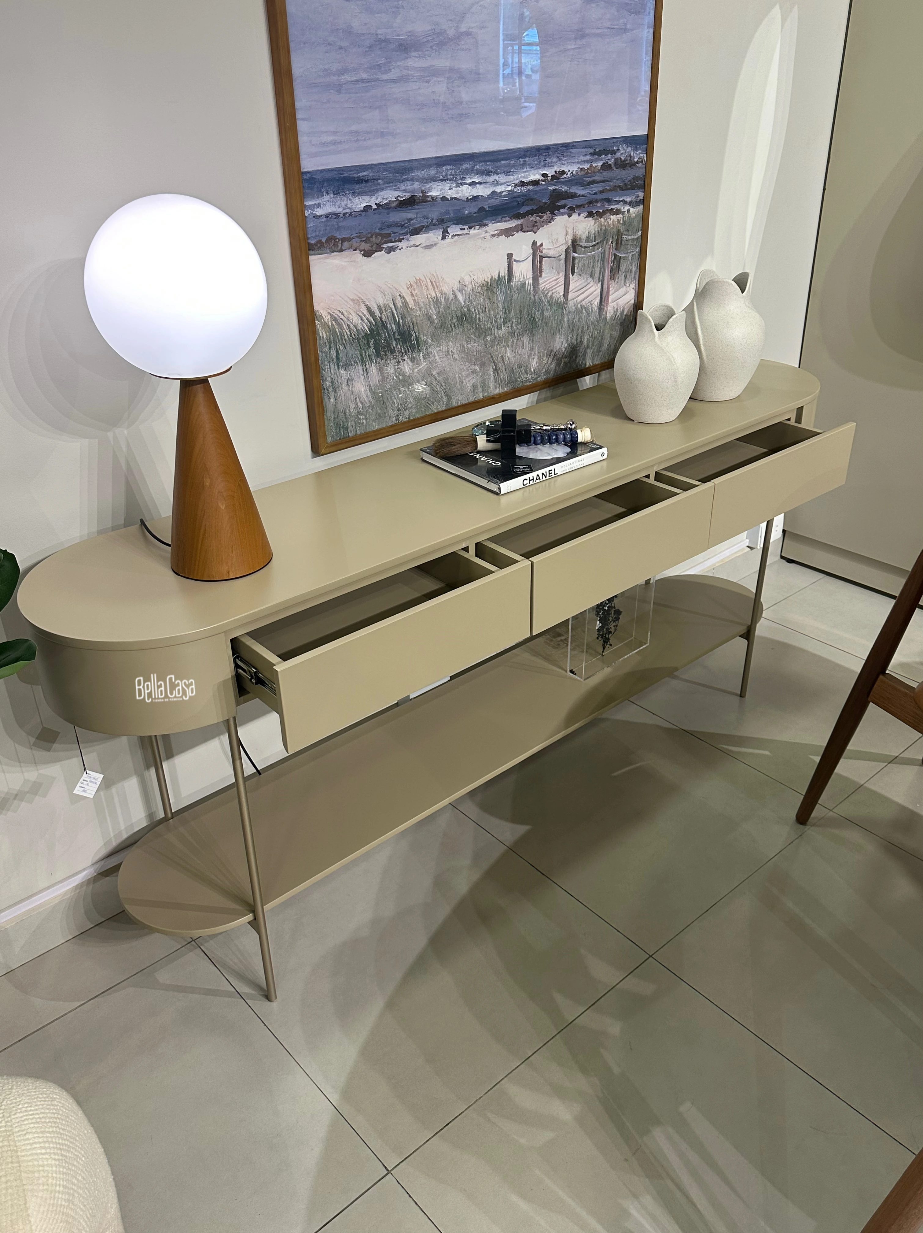 Consola Gal 1.91  Metal Oro - Vista 3