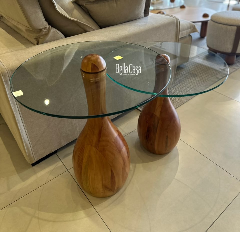 MESA LATERAL BOWLING C/ VIDRIO
