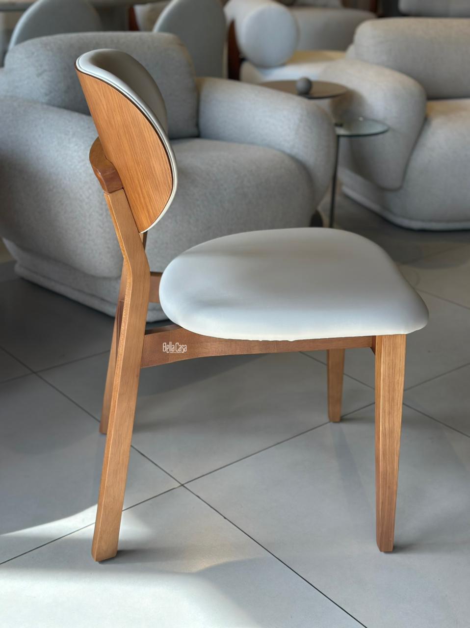 SILLA ADELE MADERA AMENDOA  - Vista 2