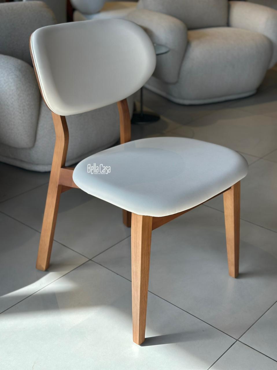 SILLA ADELE MADERA AMENDOA  - Vista 3